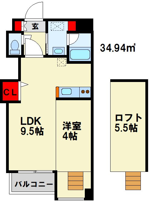LUMINOUS　AI清水 間取り