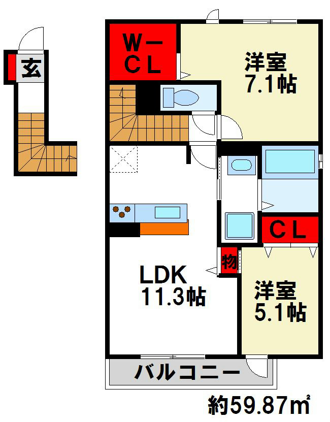 スセシオン 間取り図