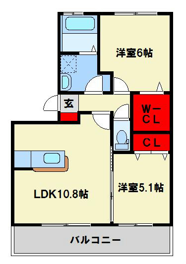 あぅん霧ヶ丘 間取り図