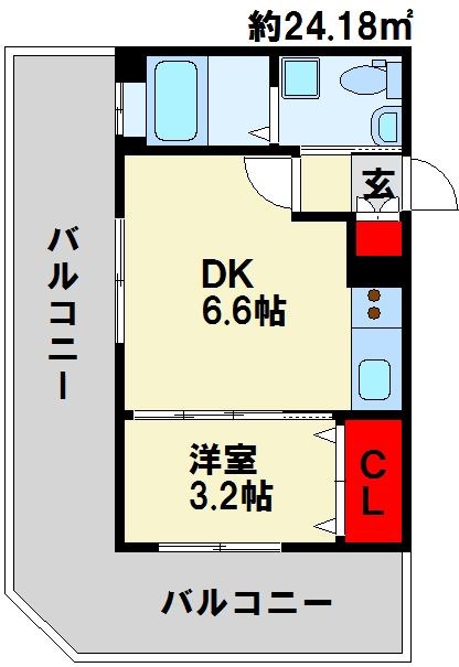 No.71オリエントトラストタワー 間取り図