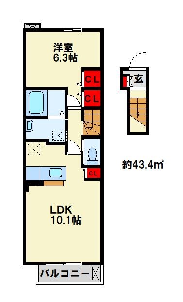 エクセレント本城 Ｂ棟  間取り