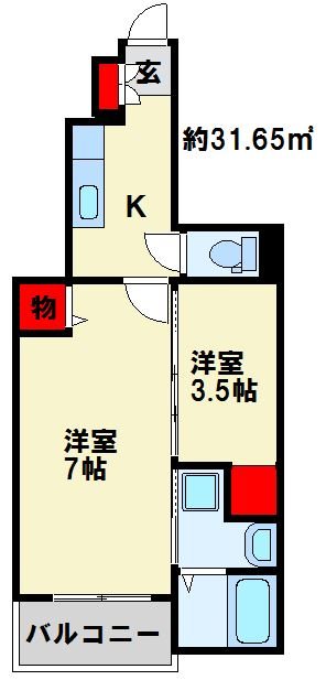 アンブラッセⅡ 間取り
