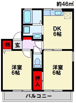 オーク浅川学園台 間取り