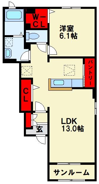グリーンフィールズ遠賀Ⅰ 間取り
