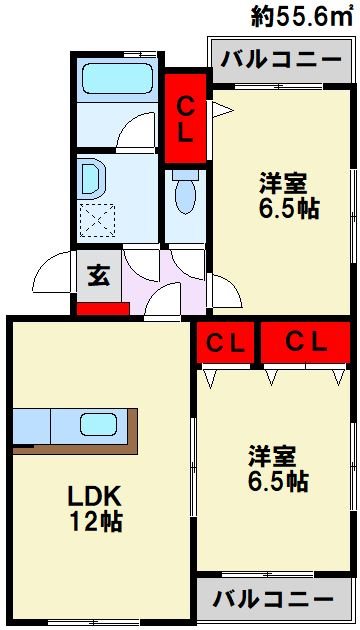アヴァンティ高見MⅡ 間取り