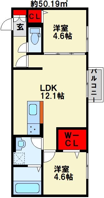 Claire court   間取り