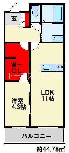 シャーメゾン優蒼の杜　壱番館 間取り