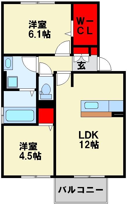 クレール引野 間取り