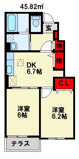 カーサ・アリエッタA 間取り