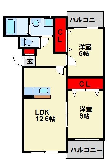 パルフェゆうわ 間取り