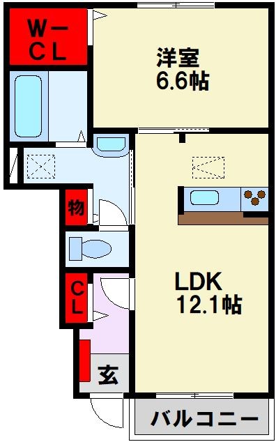 メゾンフルールⅡ   間取り