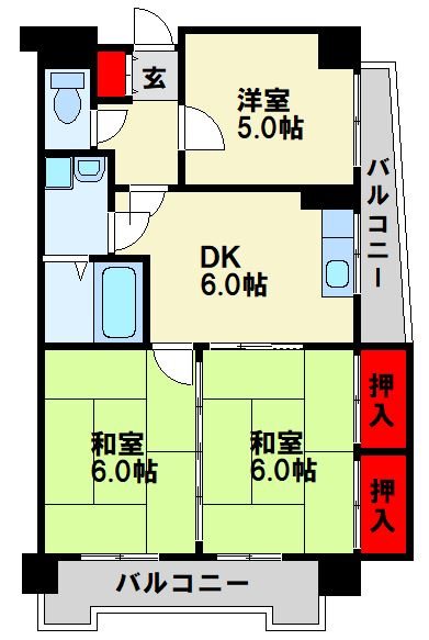 第9岡部ビル 間取り