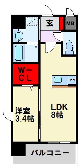 YSP黒崎 カウンターキッチン、ウォークインクローゼットありで快適です♪