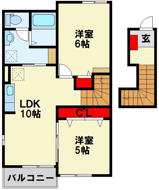 ベルデュールⅠ 間取り