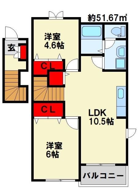 エヴァーグリーンF 間取り