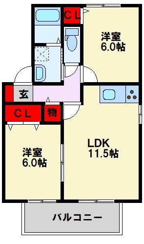 NIKⅣ（ニックヨン） 間取り