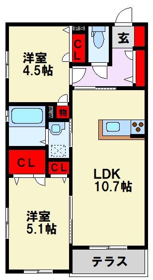 プレミール引野 間取り