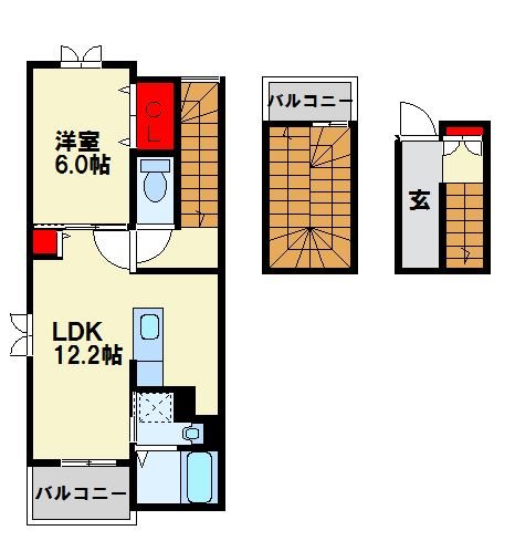 アルドールTS 中部屋は側面のまどがありません。