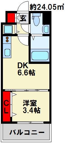 No.71オリエントトラストタワー 使いやすい間取りです。
