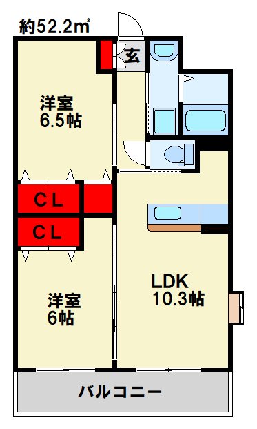 エヴァーグリーンN 間取り図