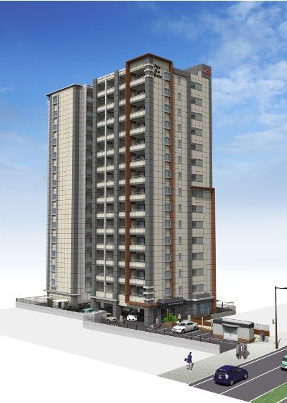 人気のシリーズマンションです。街のど真ん中にあります。