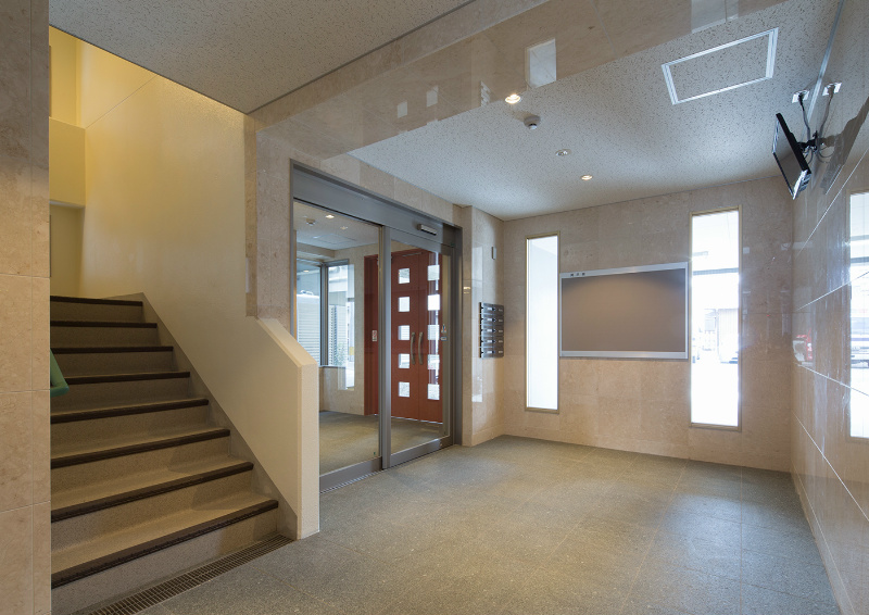 エイチエヌ石坪 防犯カメラも設置されています。