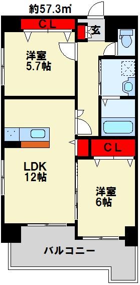 エルティアラ上富野Ⅱ 間取り