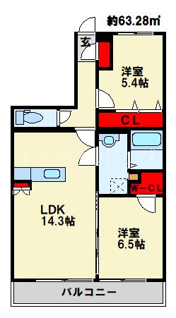 ブランノワール赤坂 間取り