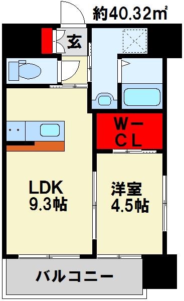 キャトルセゾン中井   人気のカウンターキッチンです。ウォークインクローゼット有り。