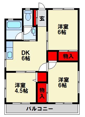 あすなろハイツ 間取り