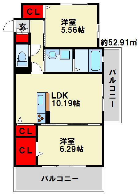 ジュピター 全居室に収納があります。