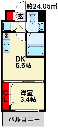No.71オリエントトラストタワー 使いやすい間取りです。