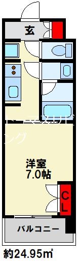 RJRプレシア西小倉駅前 間取り