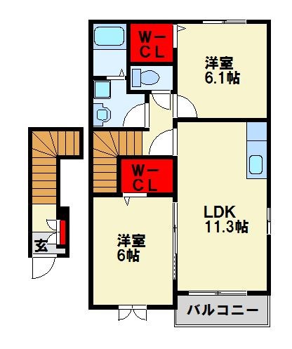 エテルノ　フェリーチェⅡ 間取り