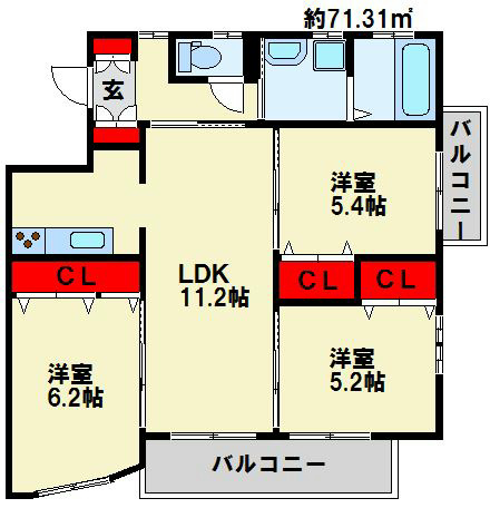 MDIロイヤルレジデンス大手町 間取り図
