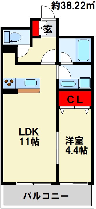 ZEN’S清水 間取り図。