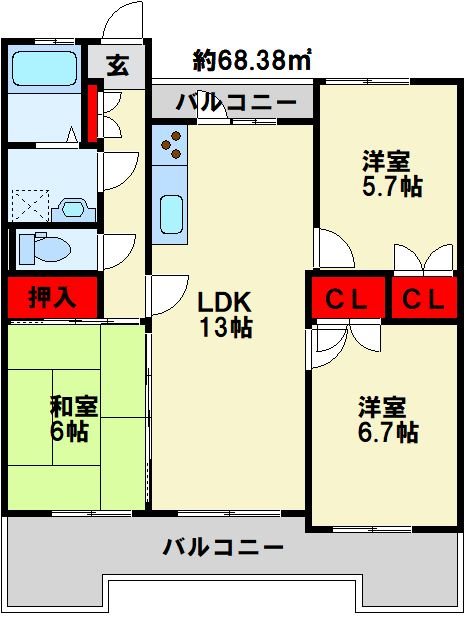 サンライフ木町 間取り