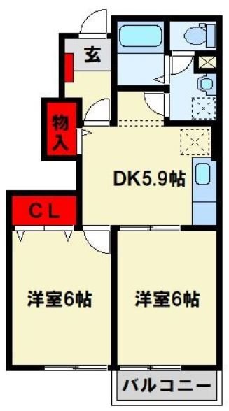 サンパティークⅢ  間取り