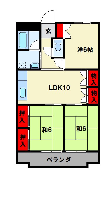 MDIマンション中原東 間取り