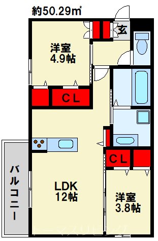 AURALEE足立 間取り