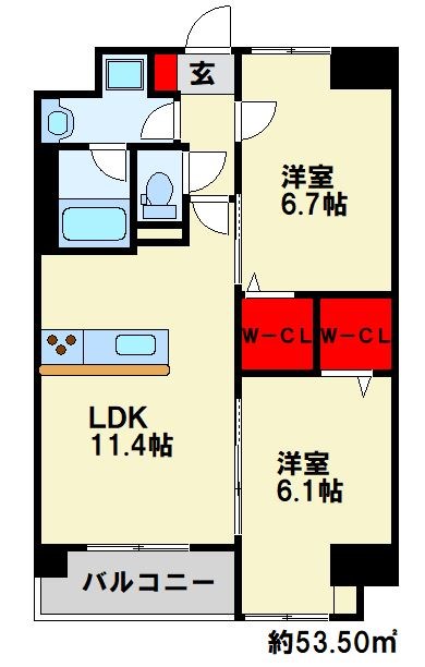ネクステージ三萩野 間取り