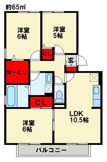 コンフォールⅠ番館 間取り