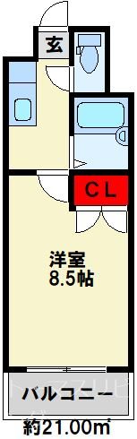 F's flats古船場 間取り