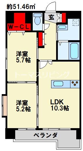 アクシオ片野 間取り