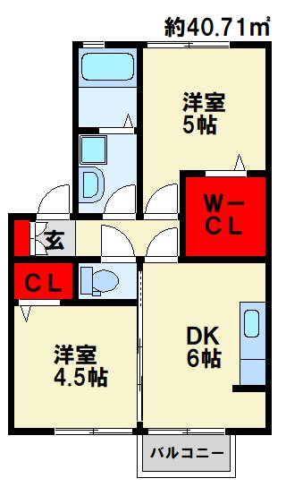 サンクラーズメゾン　A棟  間取り