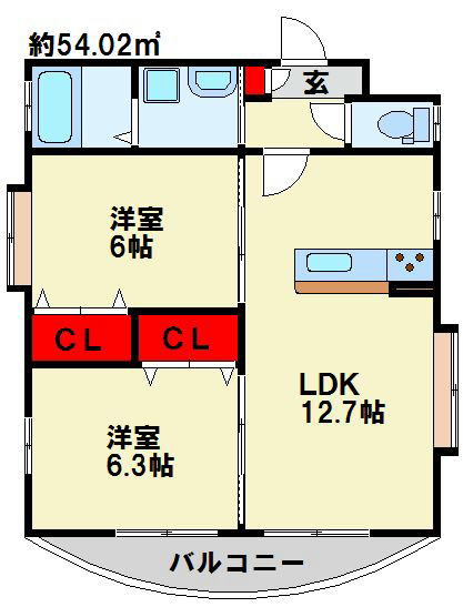 サンシャイン真鶴リバーサイド 3面採光の明るいお部屋です