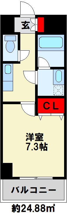 U-Basic reef 三萩野 間取り図