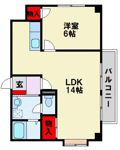 サンヒルズ皇后崎 間取り