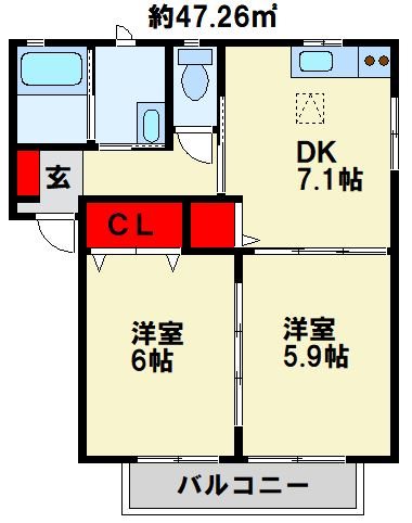 咲ら坂Hi！　H棟  間取り