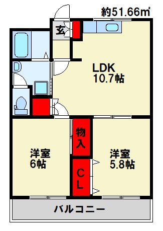 エトワール・HANDA壱番館 間取り
